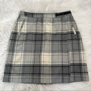 LL Bean Plaid Skirt